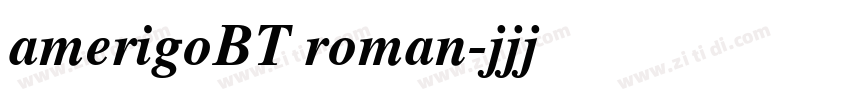 amerigoBT roman字体转换